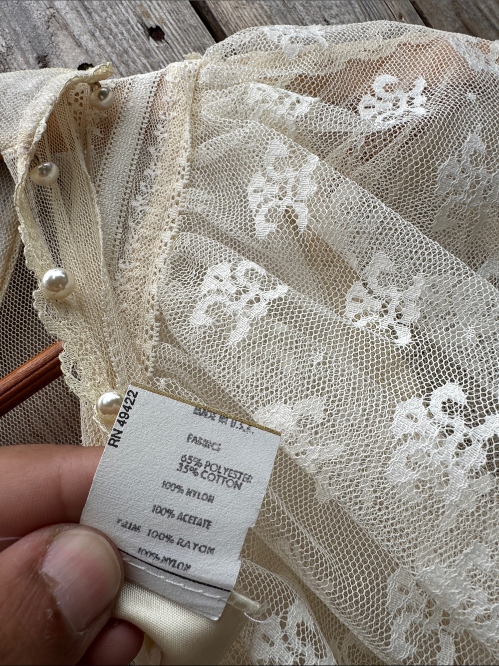Gunne Sax 70s bridal collection prairie Lace Dress - Picture 3 of 13